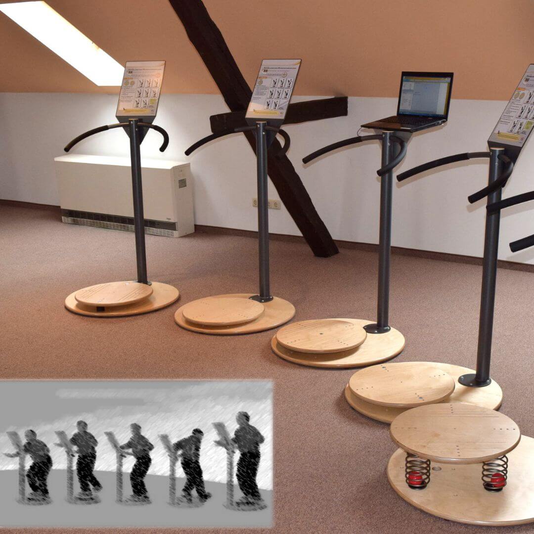 Pedalo Koordinations-Parcours